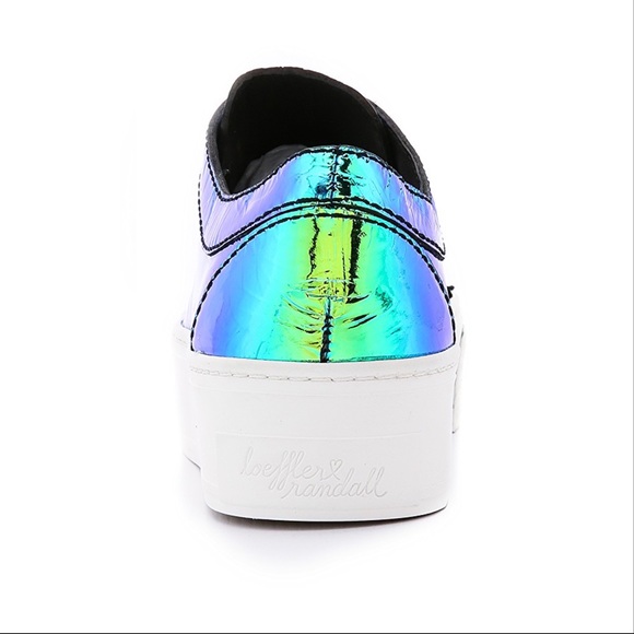 Loeffler Randall Iridescent Platform Sneakers NWT - Picture 5 of 8